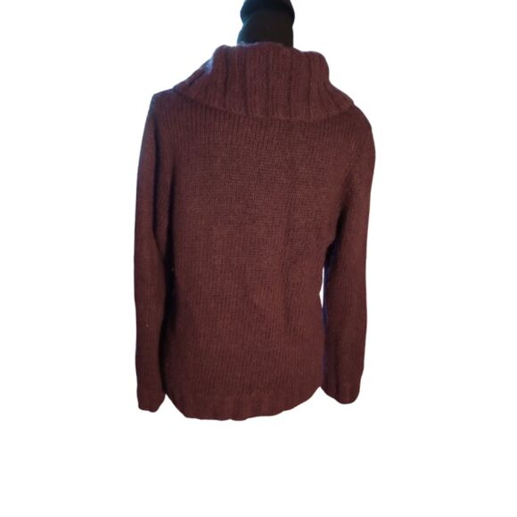 St. Johns Bay Women's Size Large Purple Wool & Mohair Blend Sweater - Picture 2 of 7